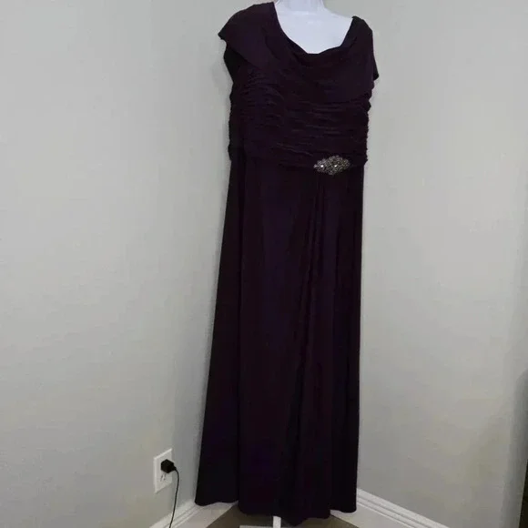 Alex Evenings Cowl Neck & back A-Line Jersey Dress w/pleated bodice. Size 20 Alex Evenings Cowl Neck & back A-Line Jersey Dress w/pleated bodice. Size 20